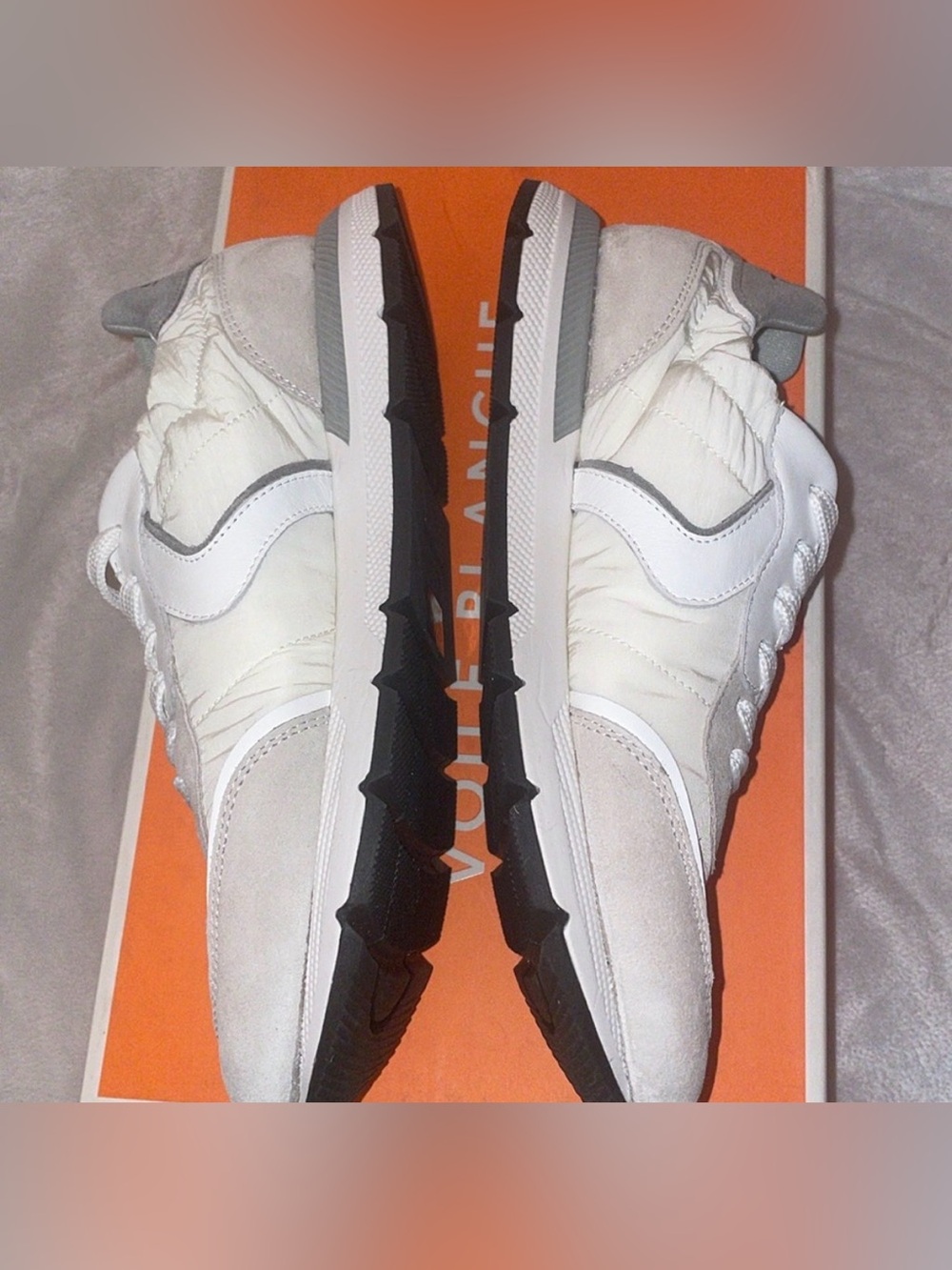 NWT VOILE BLANCHE STORM FLEX SNEAKER WHITE/GREY - Picture 12 of 15